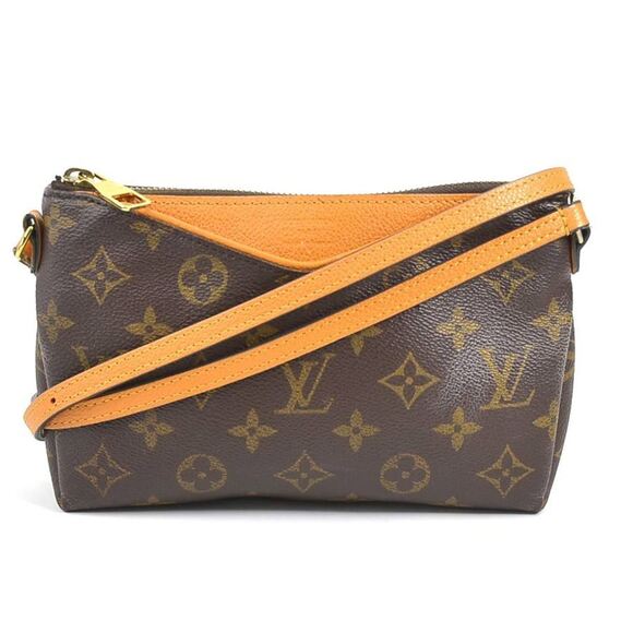 LOUIS VUITTON Brown Monogram Leather Shoulder Bag - Picture 1 of 5